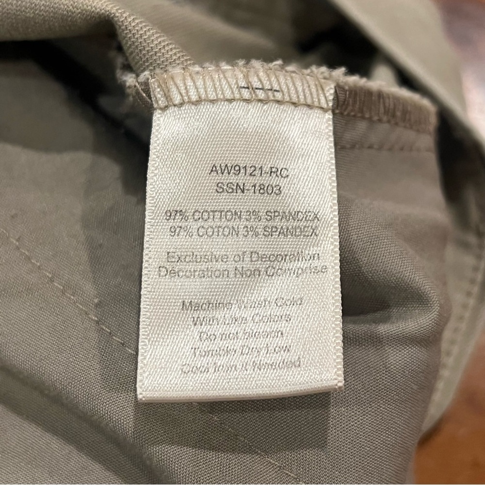 ATM Anthony Thomas Melillo Enzyme Washed Cropped Boyfriend Pant Tan Size 6 - Picture 11 of 16
